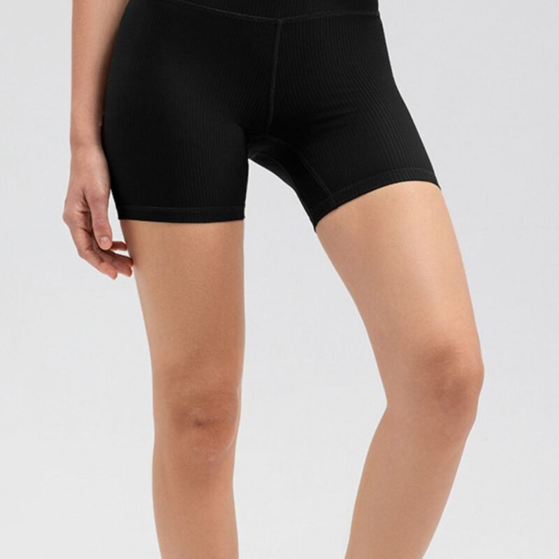 ZenSculpt Wide Waistband Slim Fit Sports Shorts