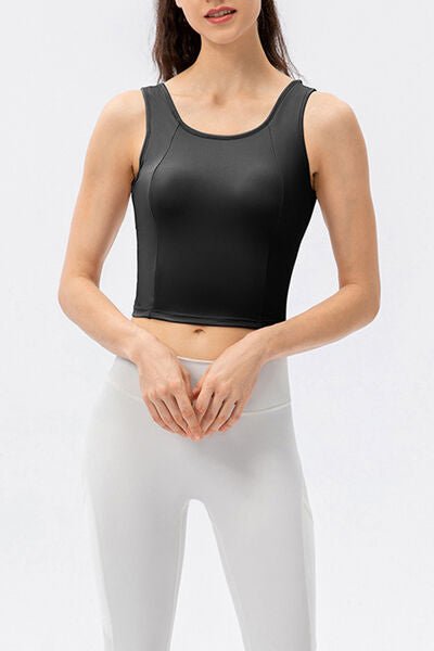 TrainTech Round Neck Wide Strap Active Tank