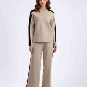 FleeceFlex Sweater and Knit Pants Set