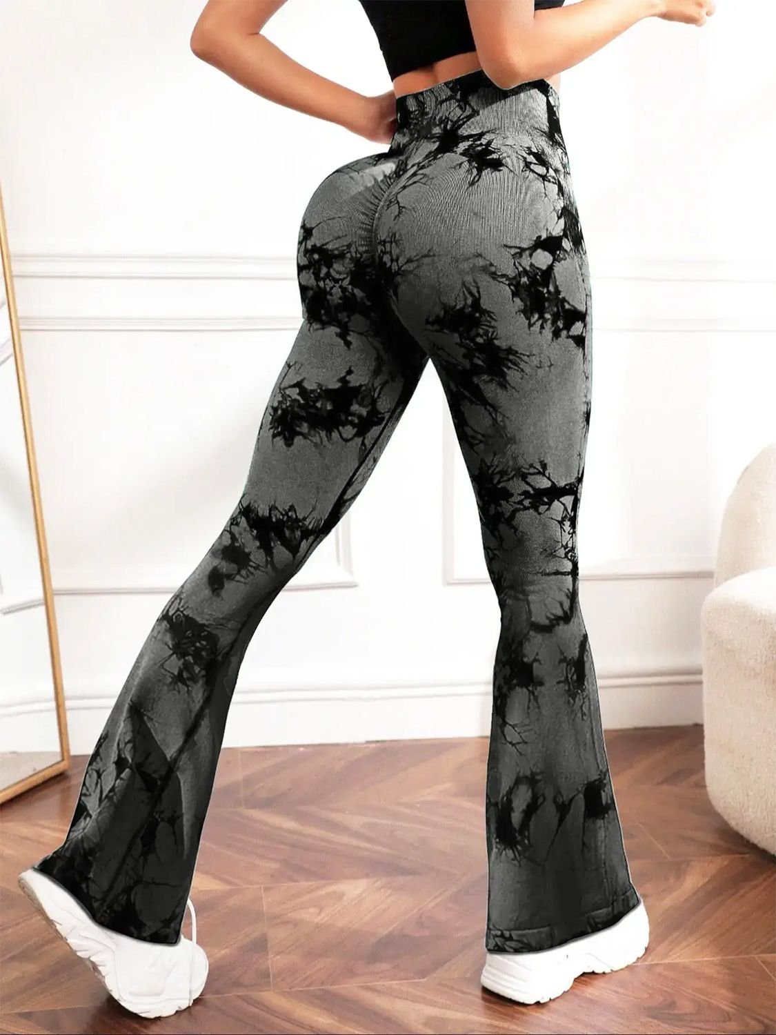 YogaFlex Tie-Dye High Waist Bootcut Active Leggings