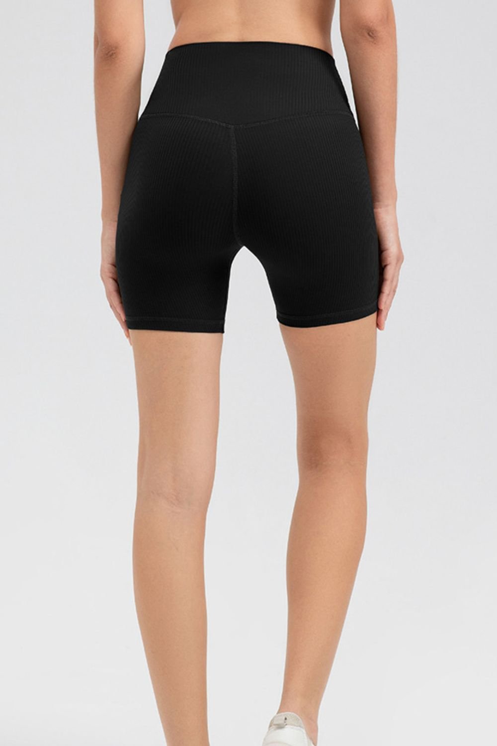 ZenSculpt Wide Waistband Slim Fit Sports Shorts
