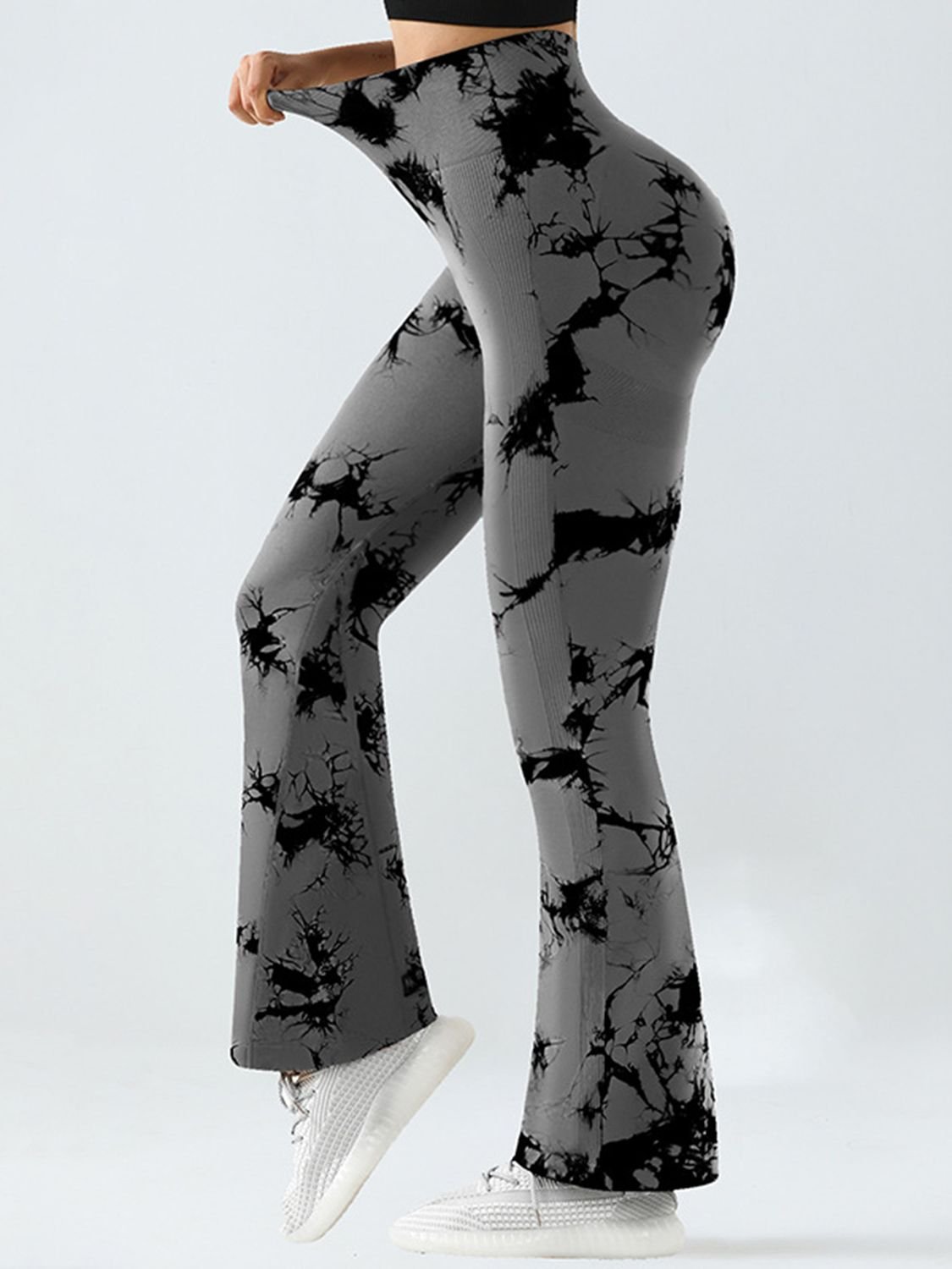YogaFlex Tie-Dye High Waist Bootcut Active Leggings