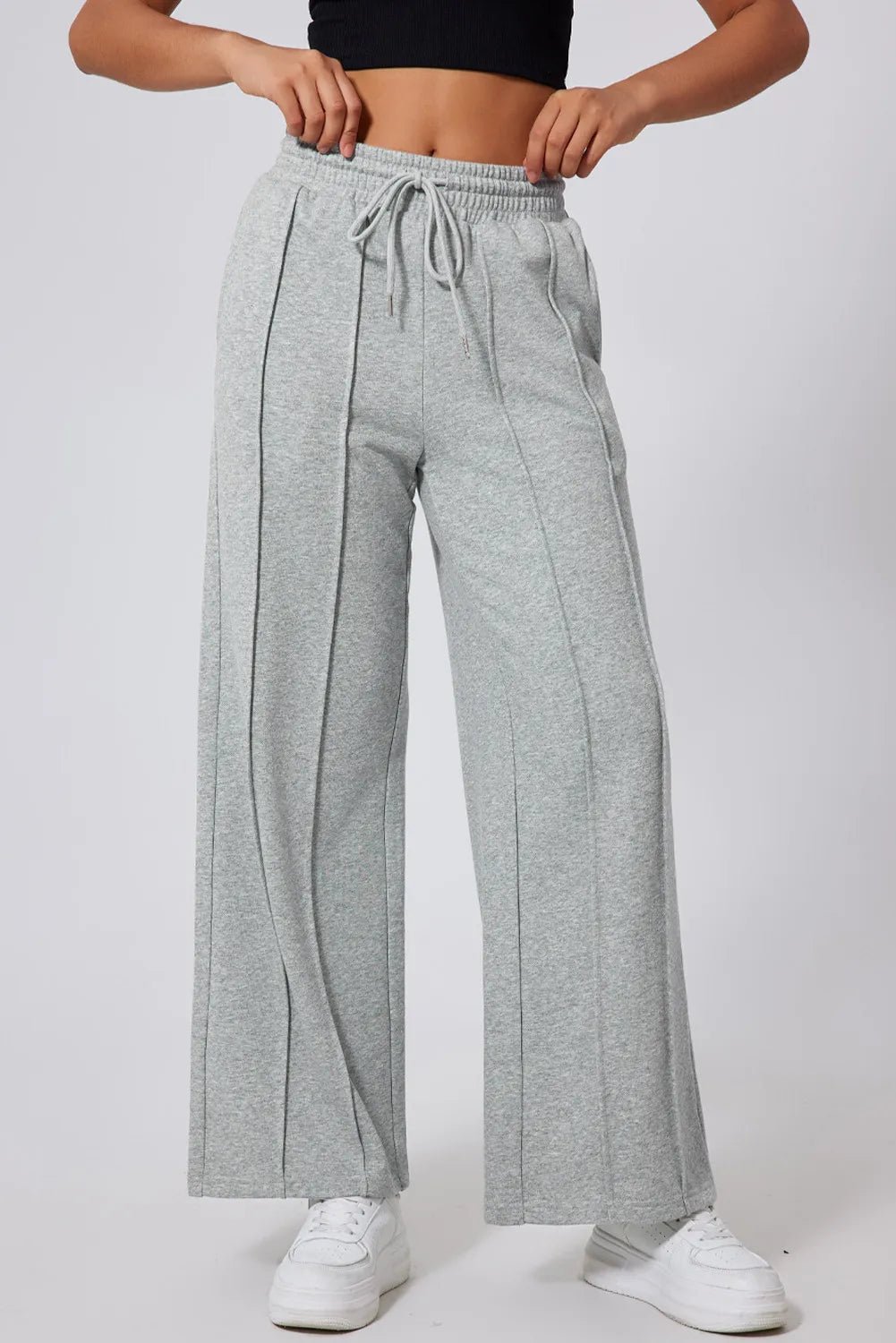 YogaFlex Drawstring Wide Leg Active Pants