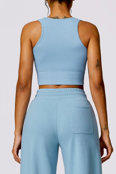 YogaFlex Round Neck Wide Strap Active Tank