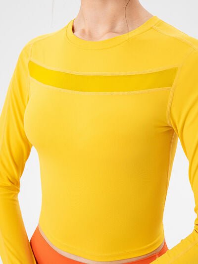 TrainTech Round Neck Long Sleeve Active T-Shirt