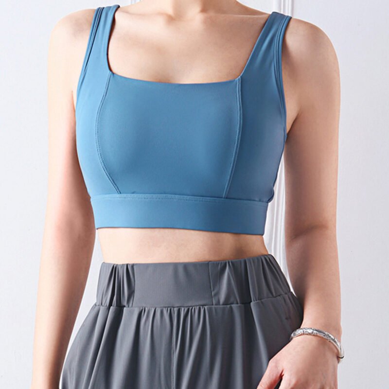 ZenSculpt Square Neck Wide Strap Active Bra