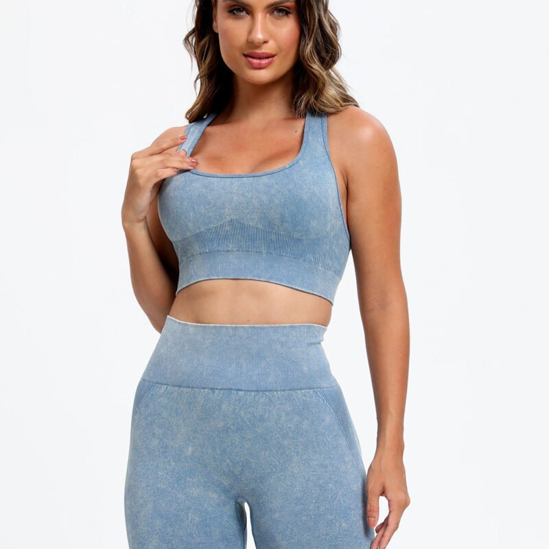 TrainTech Scoop Neck Wide Strap Top and Shorts Active Set