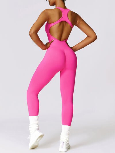 TrainTech Cutout Racerback Active Jumpsuit
