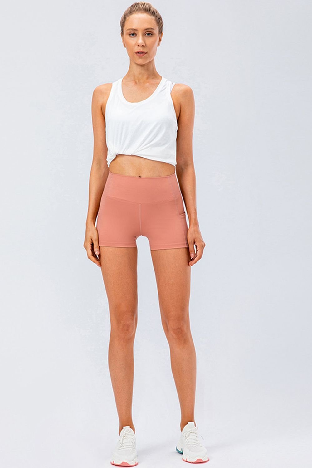 YogaFlex Slim Fit Wide Waistband Sports Shorts