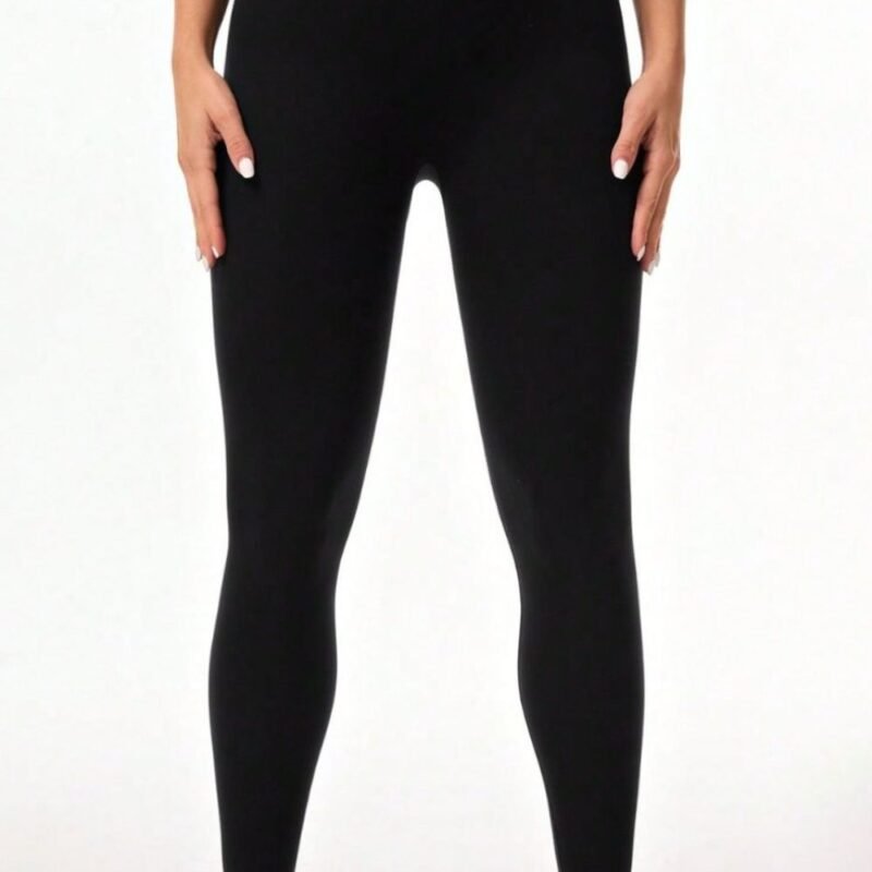 TrainTech Letter Printed High Waist Active Leggings