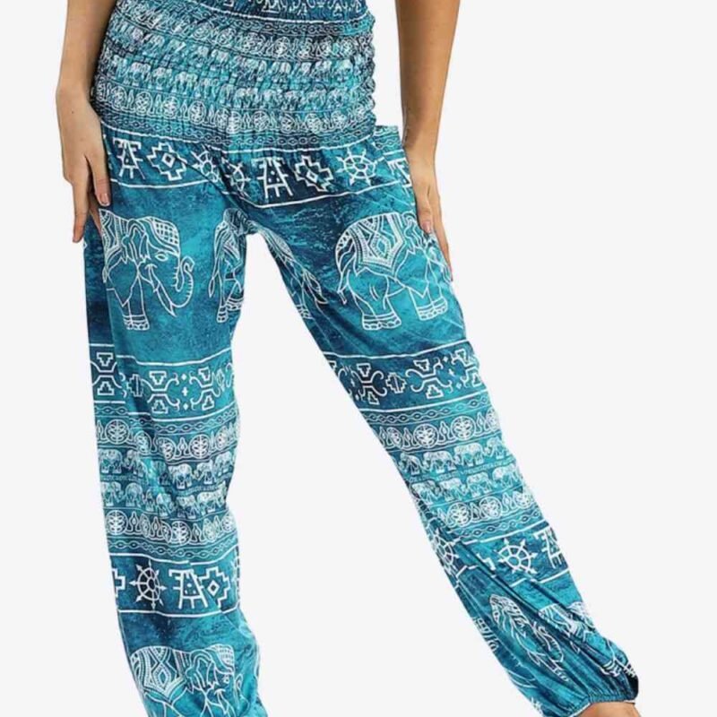 ZenSculpt Elephant Print Pocket Joggers