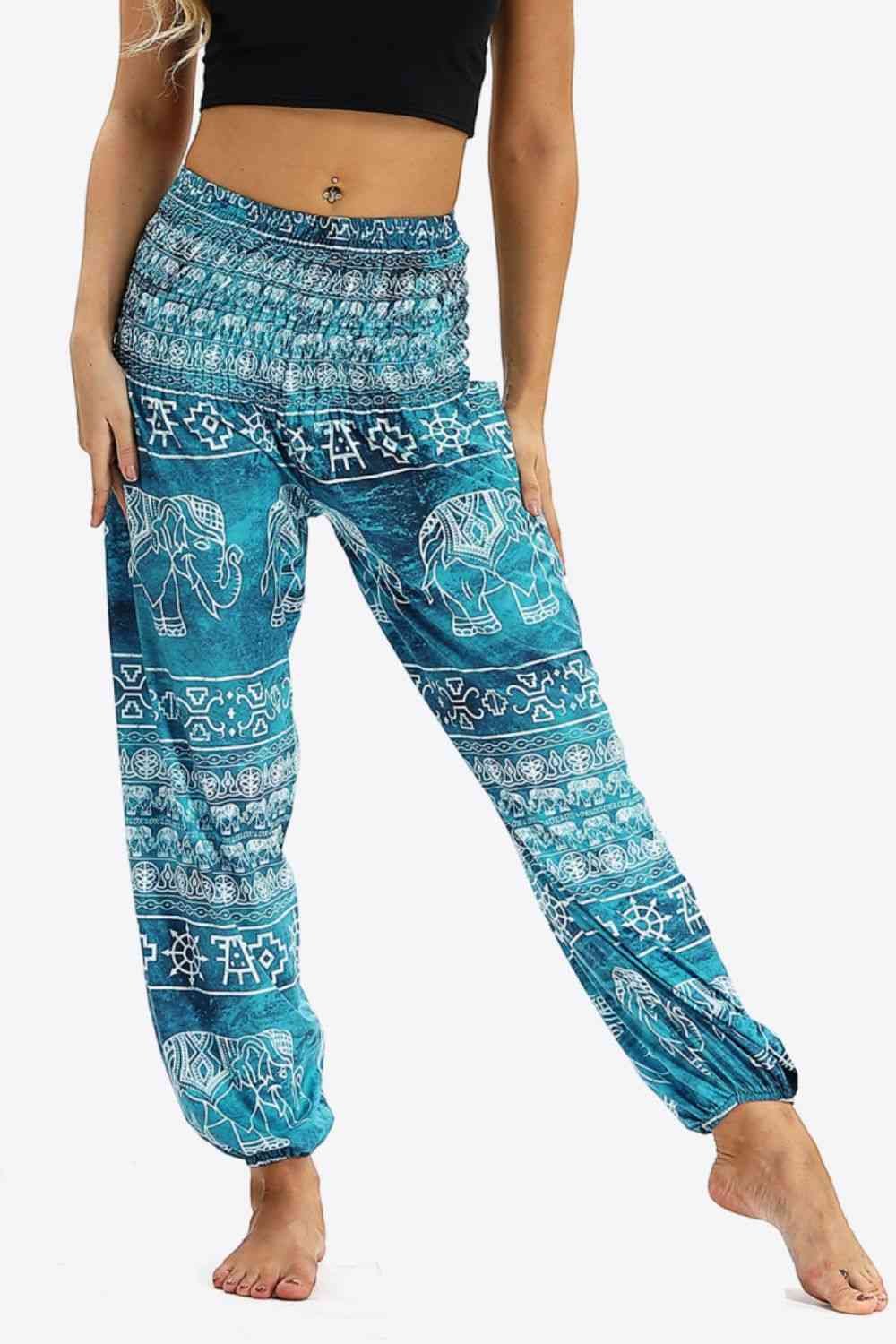 ZenSculpt Elephant Print Pocket Joggers