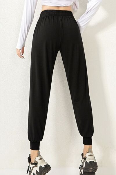 FleeceFlex Drawstring High Waist Active Pants