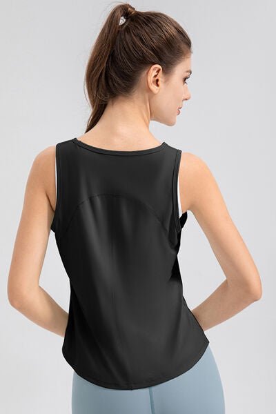 TrainTech Wide Strap Round Neck Active Tank