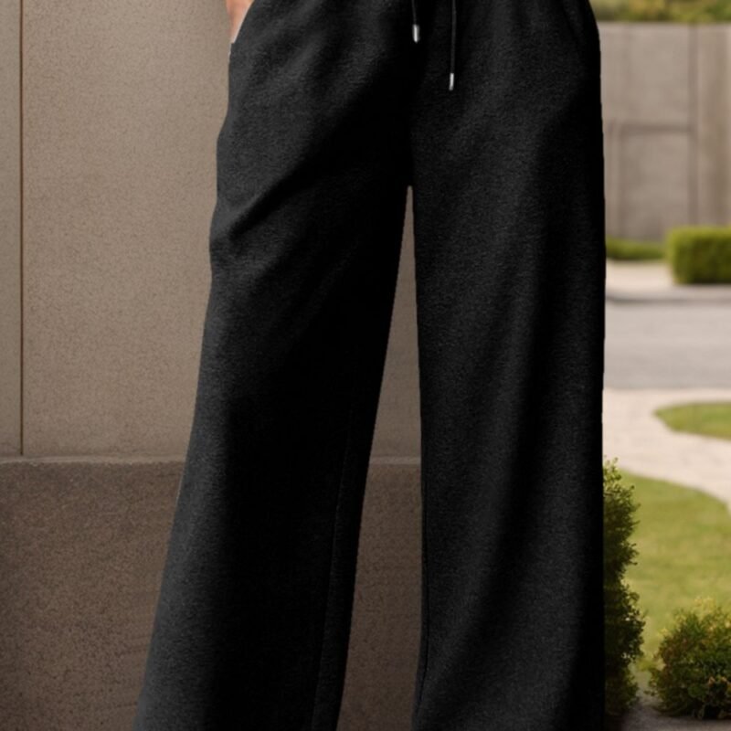 YogaFlex Drawstring Wide Leg Active Pants