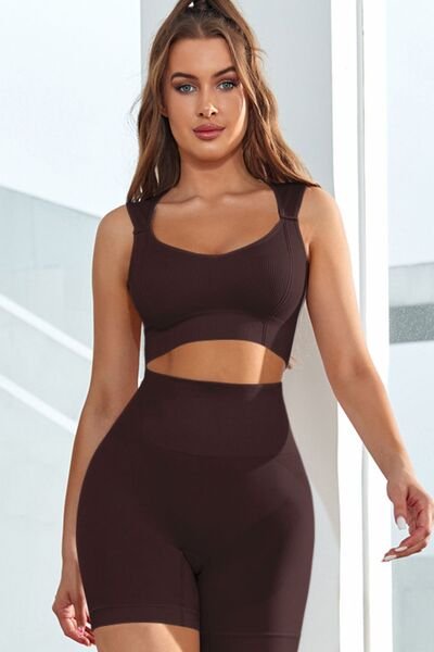 ZenSculpt Scoop Neck Wide Strap Active Tank