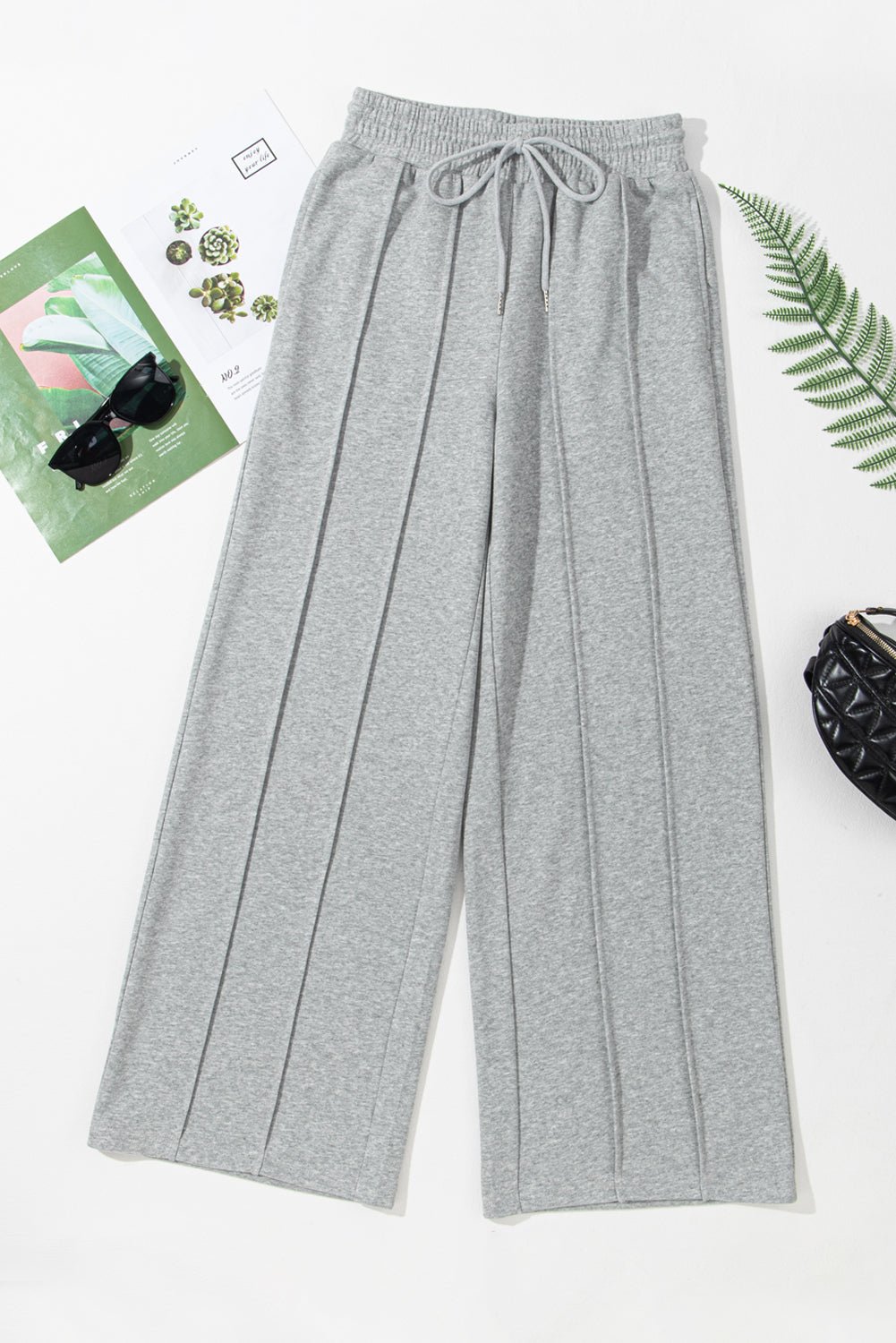 YogaFlex Drawstring Wide Leg Active Pants