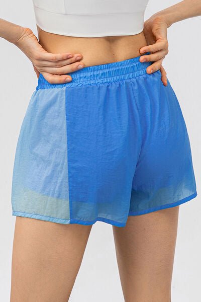 TrainTech Color Block Drawstring Active Shorts
