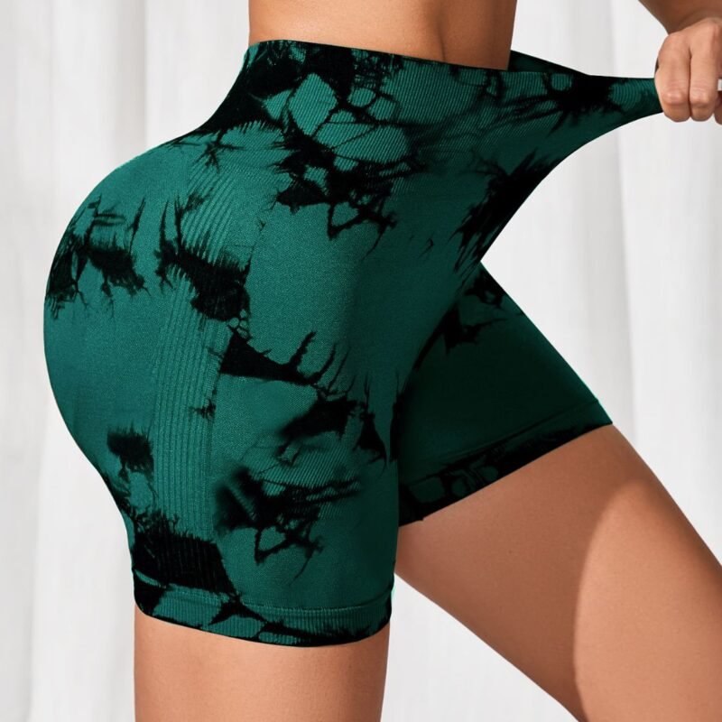 ZenSculpt Tie-Dye High Waist Active Shorts