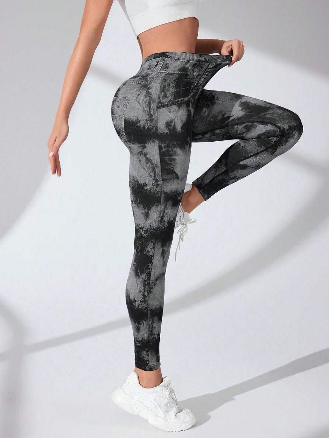 ZenSculpt Tie-Dye High Waist Active Leggings