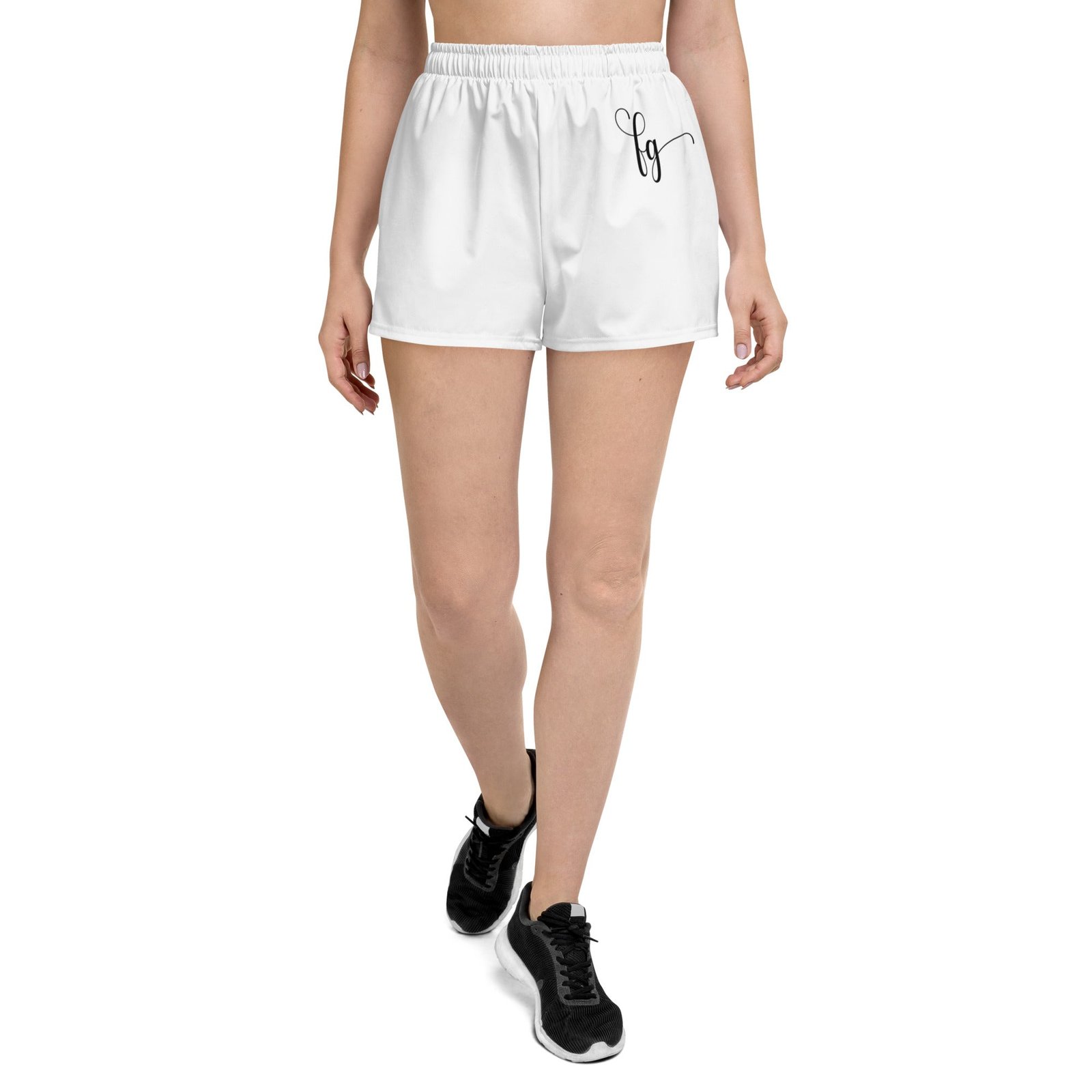 White / Black FG Athletic Shorts