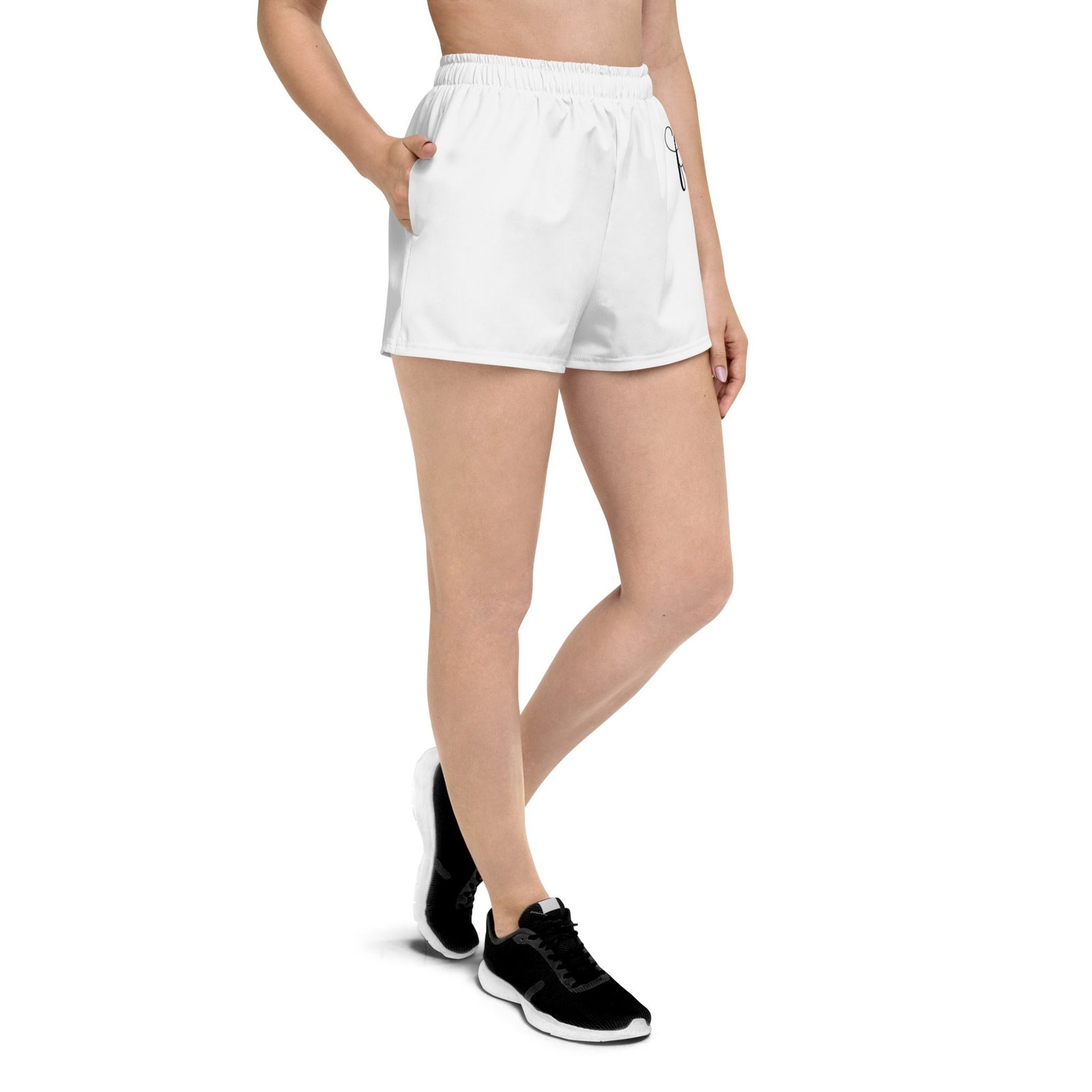 White / Black FG Athletic Shorts