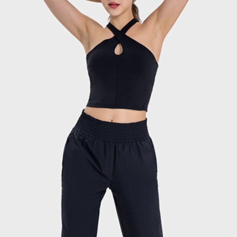 TrainTech Crisscross Grecian Neck Active Cami
