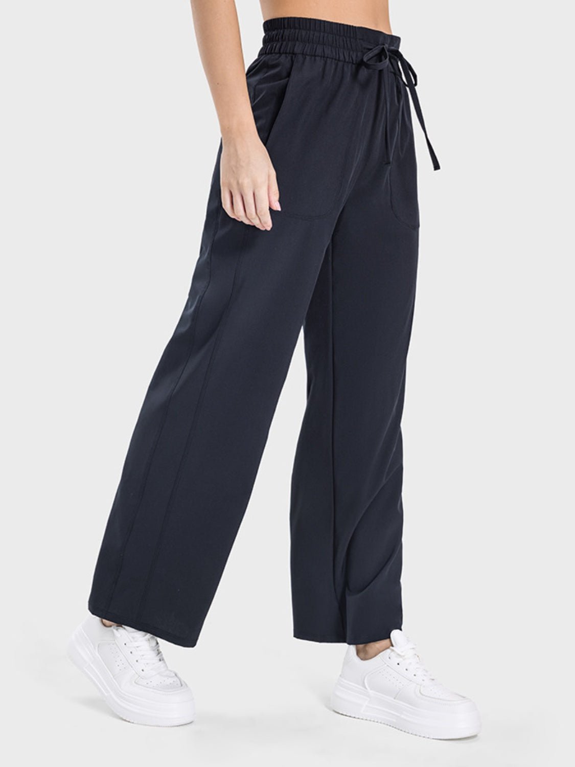 YogaFlex Drawstring Pocketed Active Pants