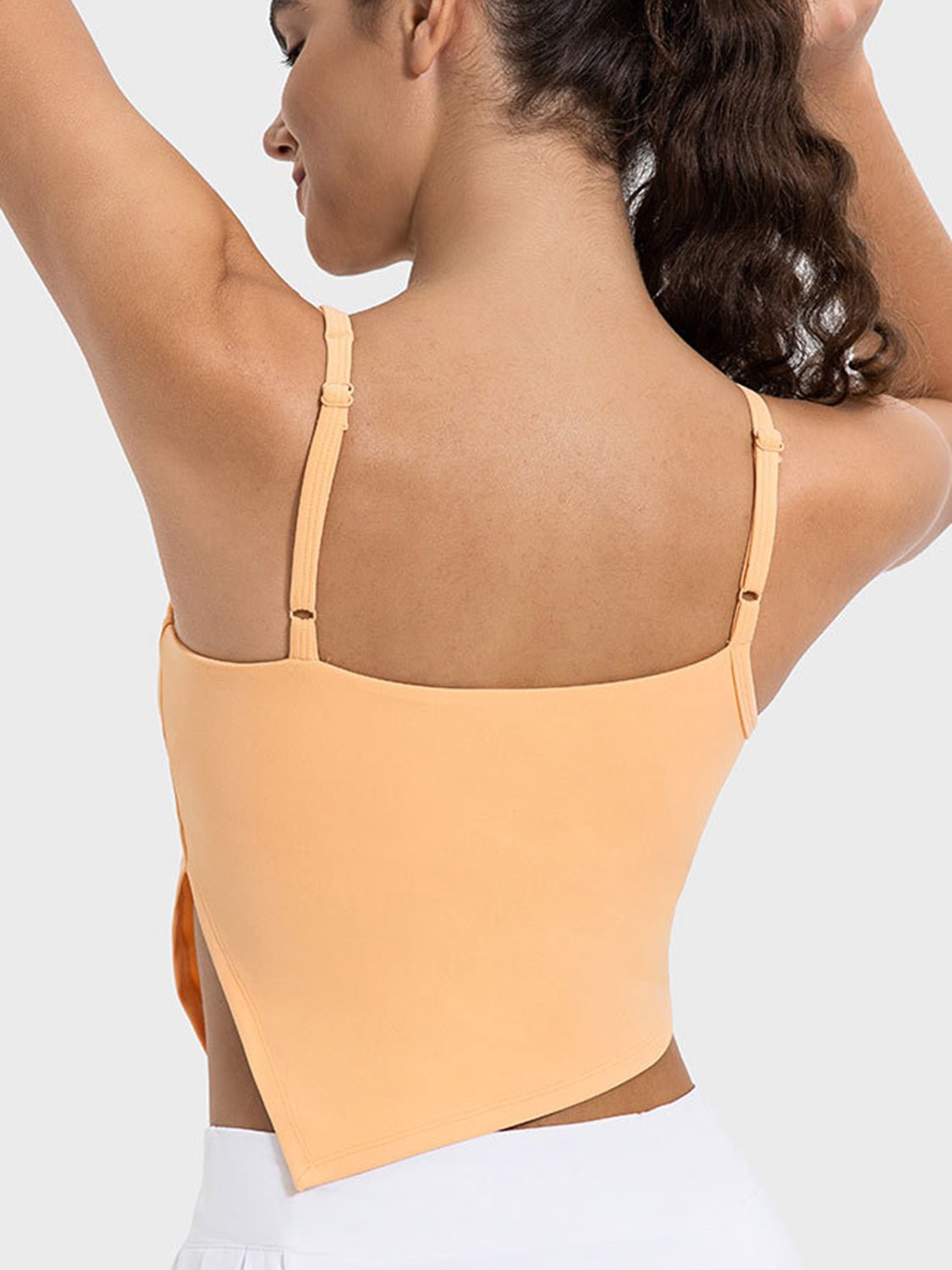 TrainTech Slit Asymmetrical Neck Active Cami