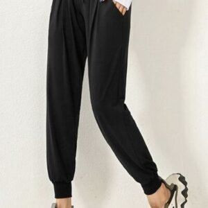 FleeceFlex Drawstring High Waist Active Pants