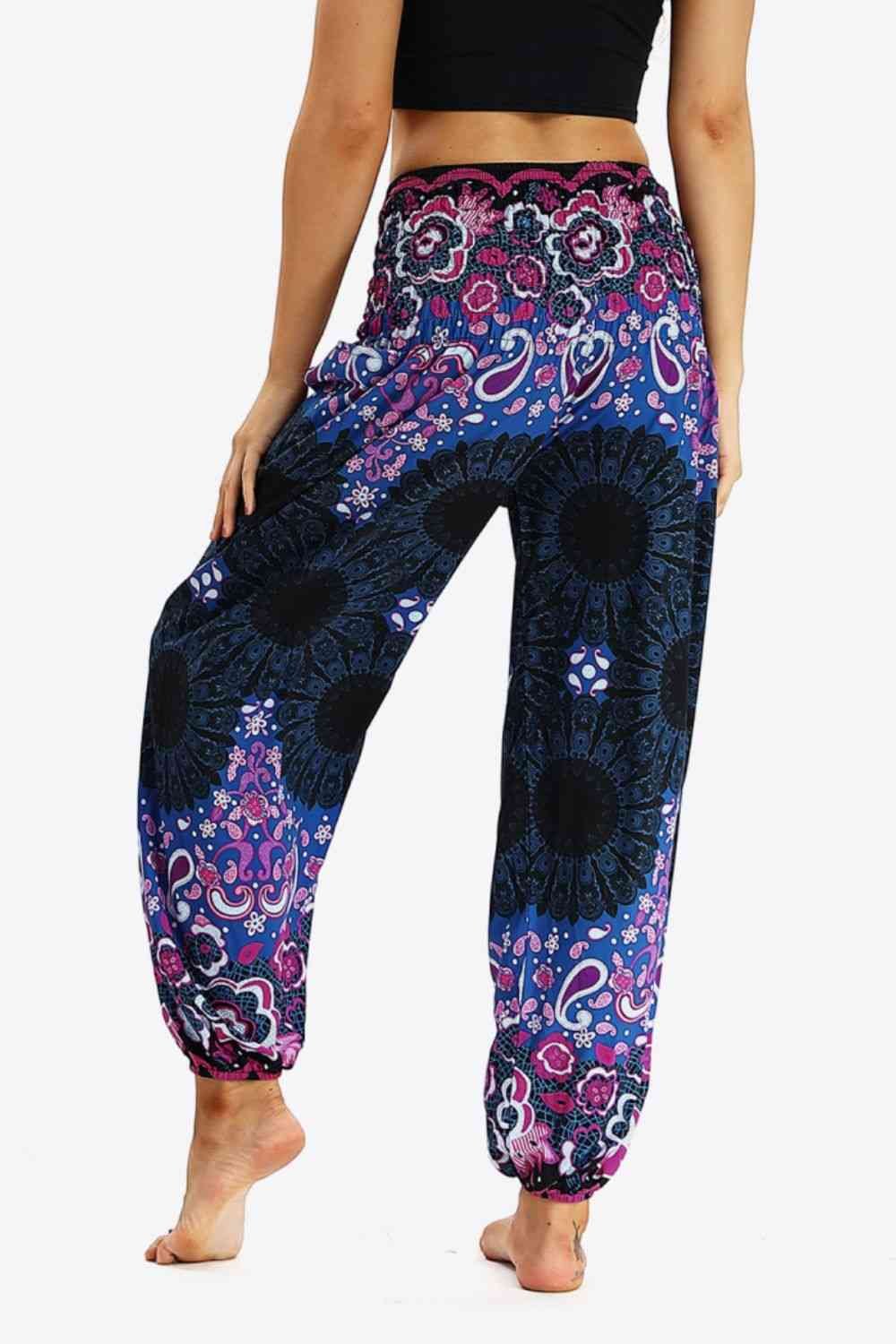 YogaFlex Printed Jogger Pants with Pockets