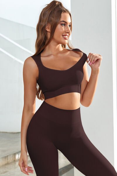 ZenSculpt Scoop Neck Wide Strap Active Tank