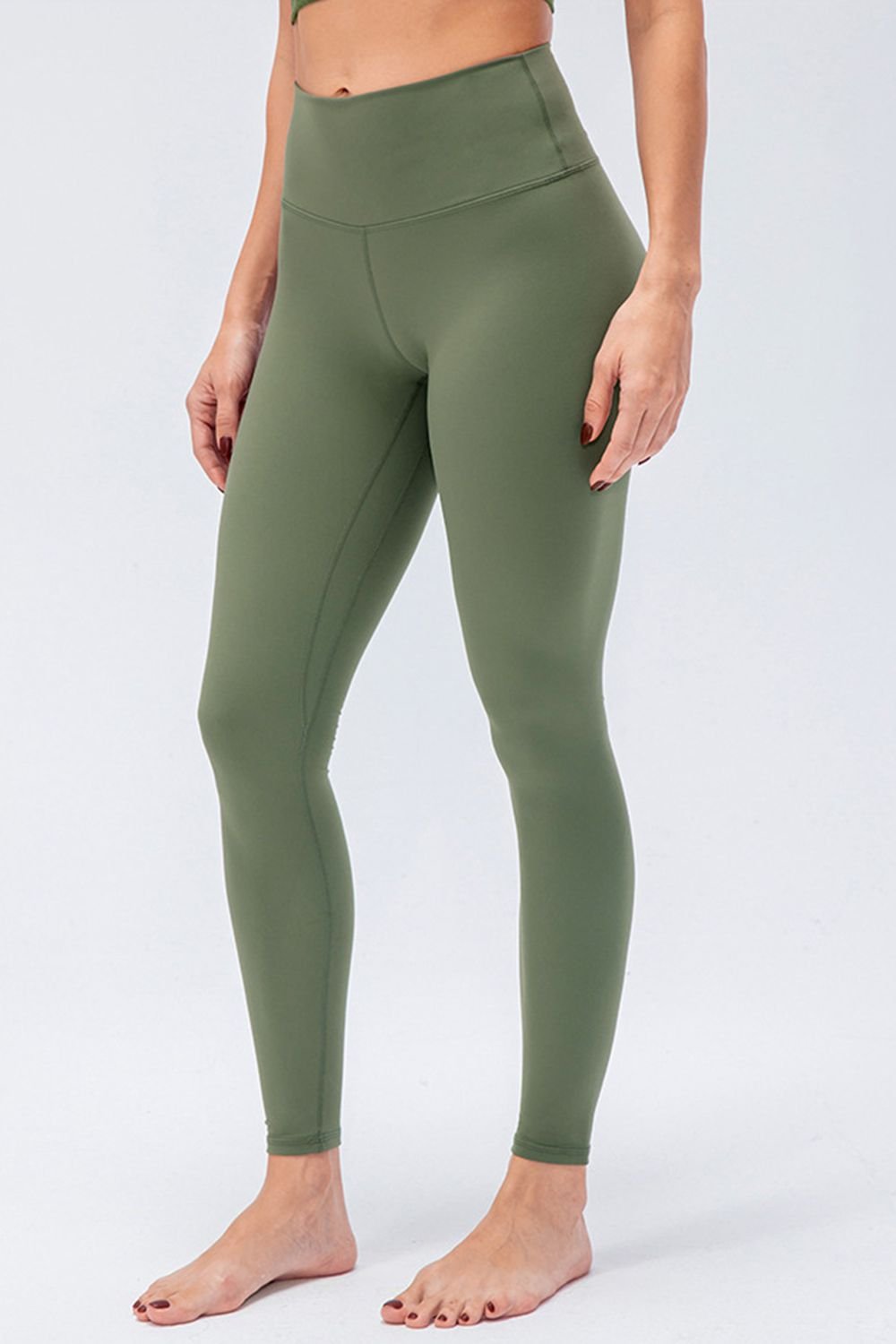 ZenSculpt Wide Waistband Slim Fit Active Leggings