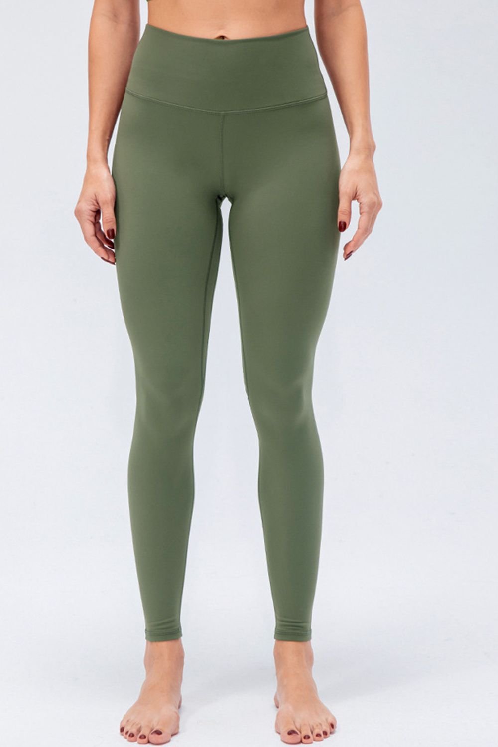 ZenSculpt Wide Waistband Slim Fit Active Leggings