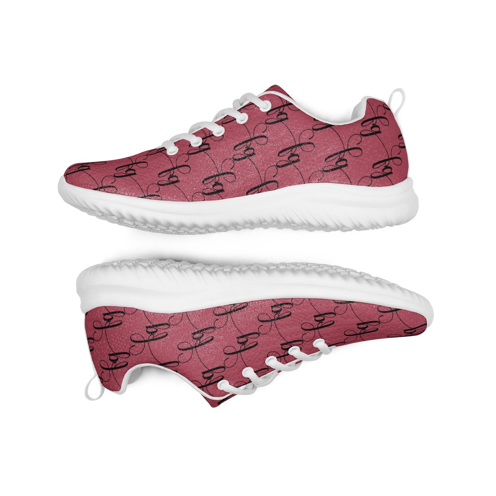Hippie Pink / Black FG athletic shoes