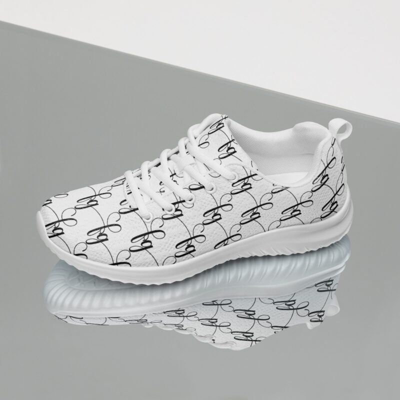 White / Black FG athletic shoes