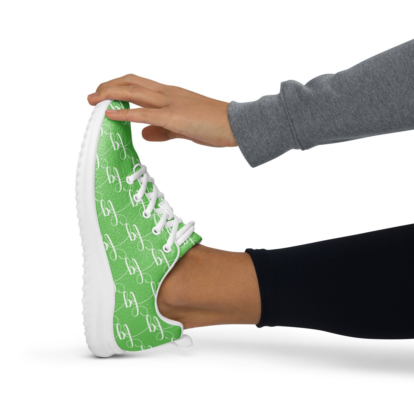 Mantis Green / White athletic shoes